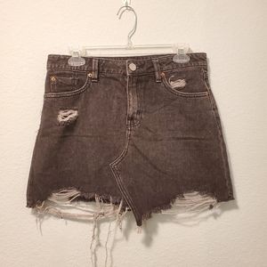 BDG Urban Outfitters‎ Black Distressed Denim Skirt Size M